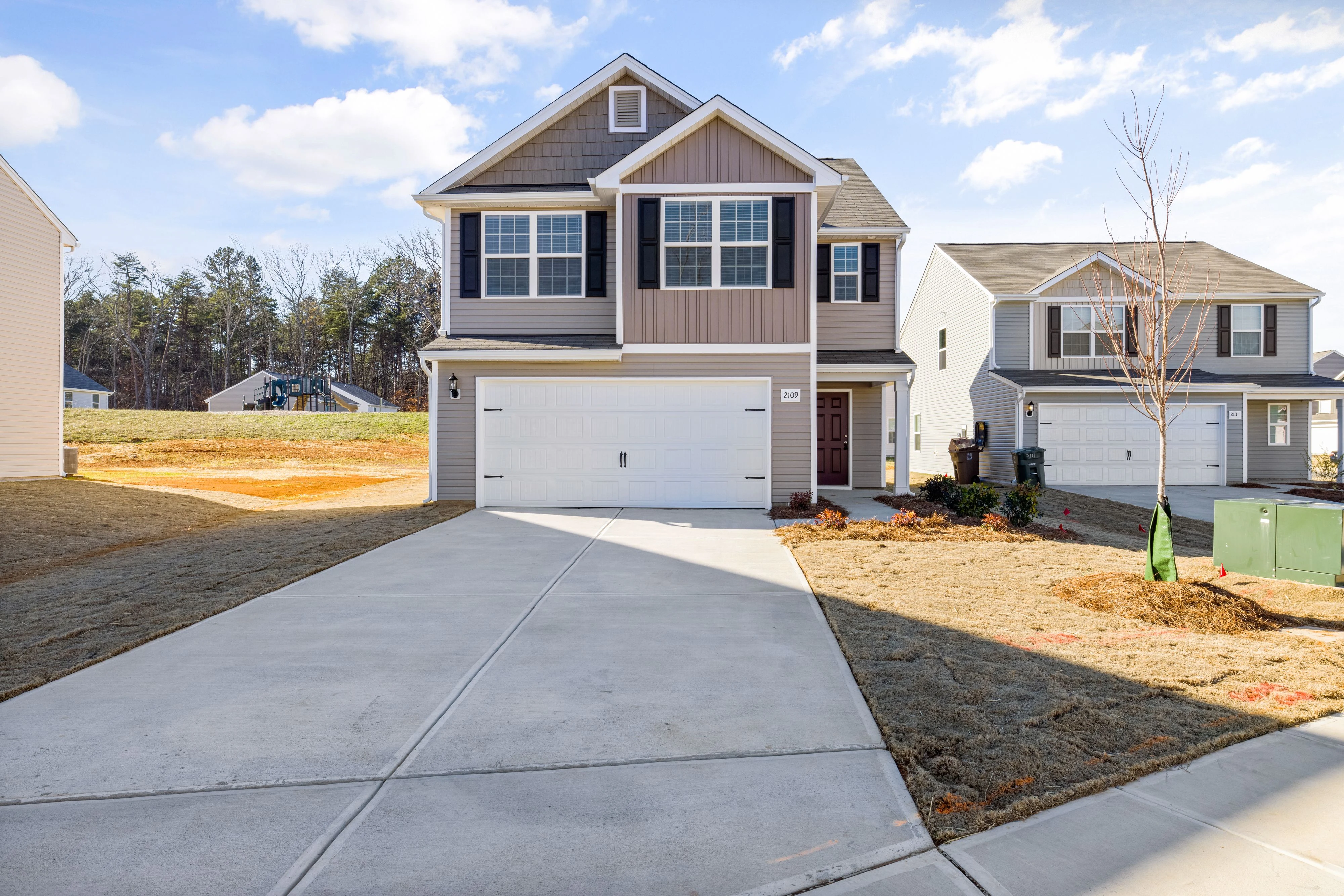 Residential garage door in Dunbar