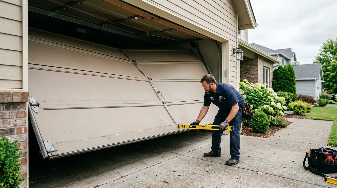 Off-Track Garage Door Repair for Nitro Homes in Charleston